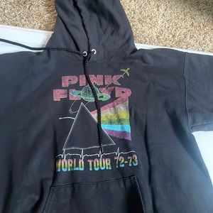 medium black graphic hoodie